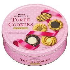 Bánh Quy Bourbon Torte Cookies Hộp Thiếc Hồng 310.8g