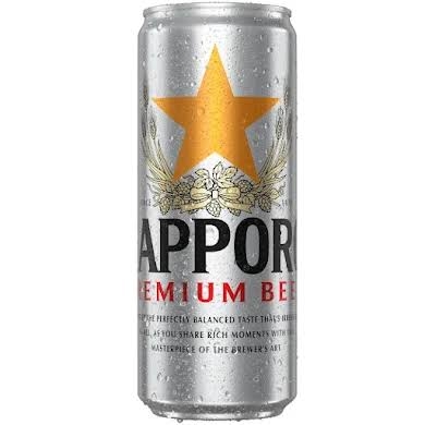 Bia Sapporo Premium Bạc 330ml