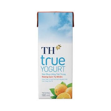 Sữa Chua Uống Tiệt Trùng Hương Cam TH True Yogurt (180ML*48 hộp)