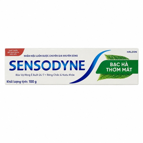 Kem Đánh Răng Sensodyne Bạc Hà (100G*48 tuýp)