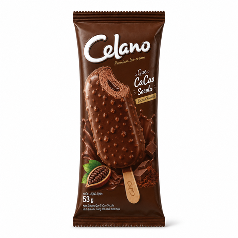 Kem Celano Que CaCao Socola (53G * 20 Cây)