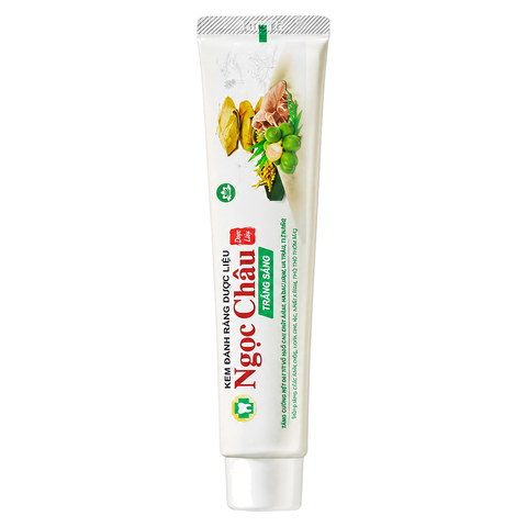 Kem Đánh Răng Dược Liệu Ngọc Châu Trắng Sáng 100G