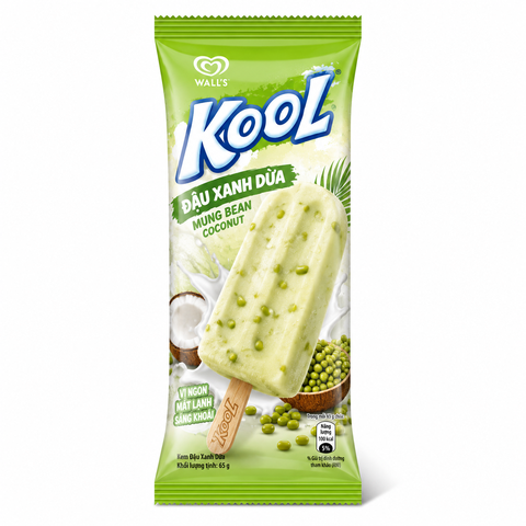 Kem Kool Đậu Xanh Dừa (90 Cây *1 Thùng)