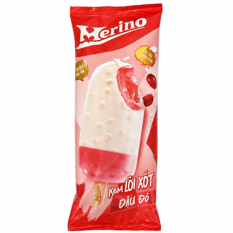 Kem Merino X Plus Đậu Đỏ Lõi Xốt (60G * 30 Cây)