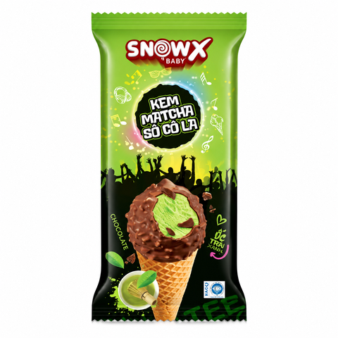 Kem Ốc Teen Matcha Socola (20 Cây *1 Thùng)