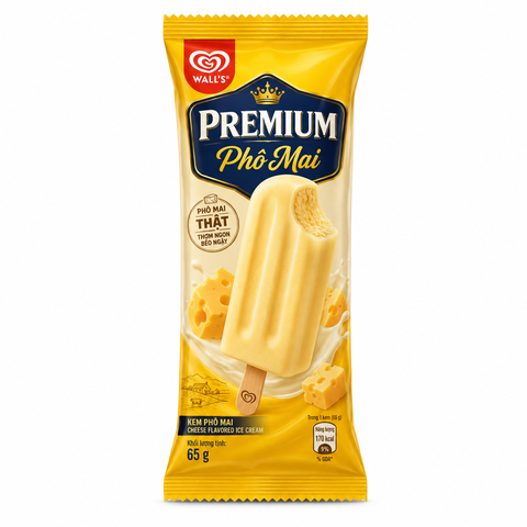 Kem Premium Phô Mai (20 Cây * 1 Thùng)