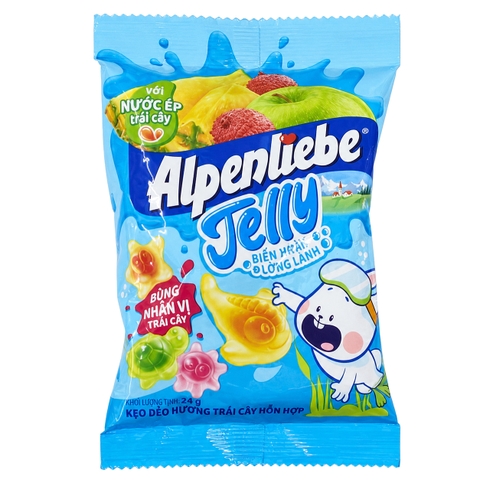 Kẹo dẻo Alpenliebe Jelly Biển Xanh Long Lanh (24g * 240 gói)