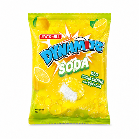 Kẹo Dynamite Soda Hương Chanh Nhân Bột Soda 96g