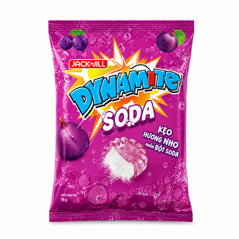 Kẹo Dynamite Soda Hương Nho Nhân Bột Soda 96g