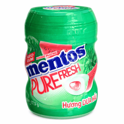 Kẹo Gum Mentos Pure Fresh Hương Dưa Hấu (17,5g*72 Hũ)