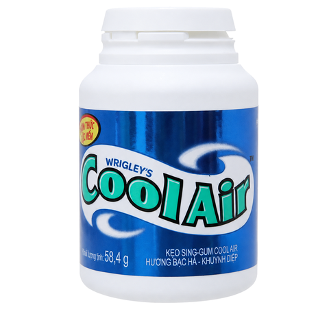Kẹo Sing-gum Cool Air Hương Bạc Hà Khuynh Diệp (55,4G * 12 Hũ)