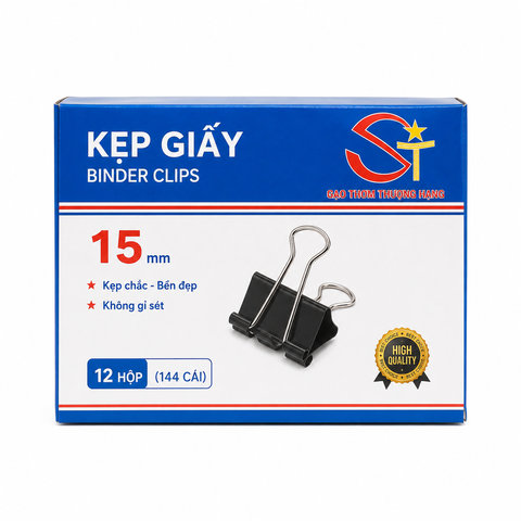 Kẹp Giấy 15mm (12 Hộp)