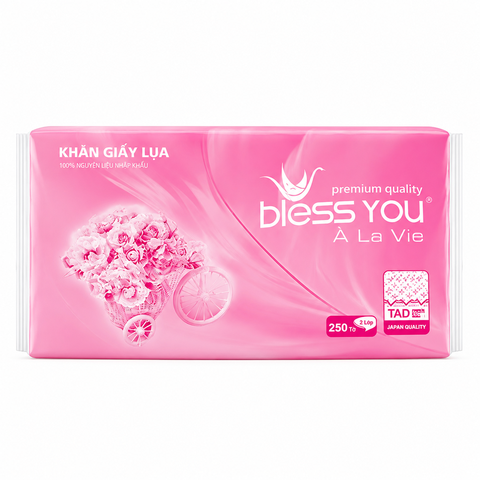 Khăn Softpack Bless You Alavie 250 Tờ (250 Tờ * 40 Bịch)