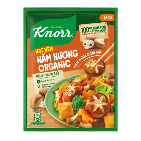 KNORR Hạt Nêm Nấm Hương Organic (170g * 38gói)