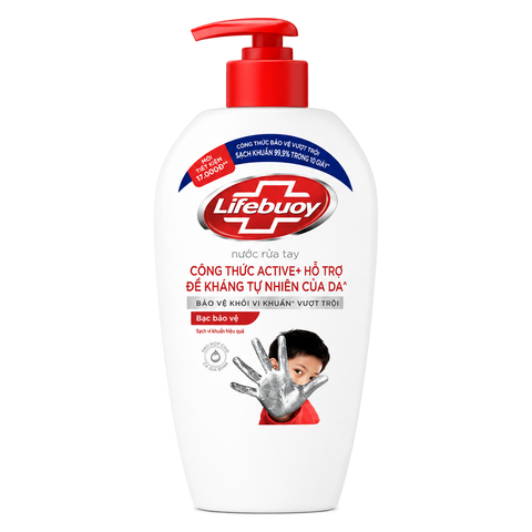 Lifebuoy Nước Rửa Tay Bạc Bảo Vệ (450G * 12 Chai)