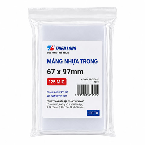 Màng Nhựa Trong (67 × 97MM * 125 Mic)