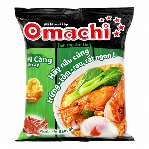 Mì dinh dưỡng khoai tây Omachi hương vị lẩu tôm càng (80G * 30 Gói)