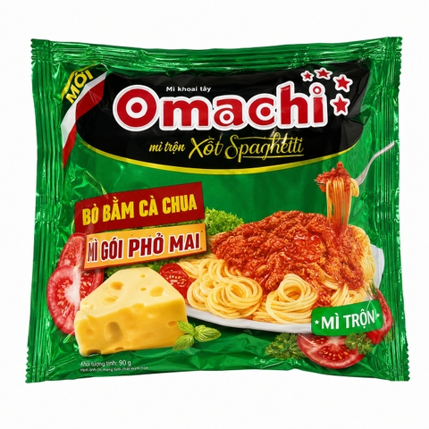 Mì Dinh Dưỡng Khoai Tây Omachi Mì Trộn Xốt Spaghetti (90G*30 Gói)