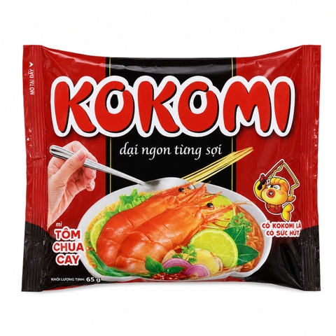Mì Kokomi Tôm Chua Cay (65G*33 Gói)
