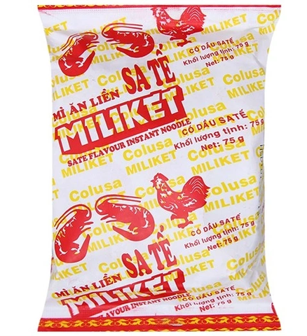 Mì Miliket Sa Tế Giấy Vàng (75G*30 Gói)