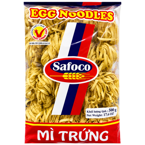 Mì Trứng Safoco Sợi Lớn  (500G * 20 Gói)