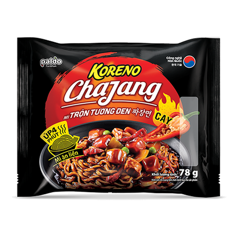 Mì Trộn Tương Đen Cay Koreno Chajang Lốc 5 Gói (390G * 8 Lốc)