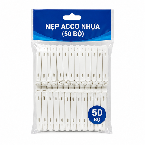 Nẹp Acco Nhựa (50 Bộ)