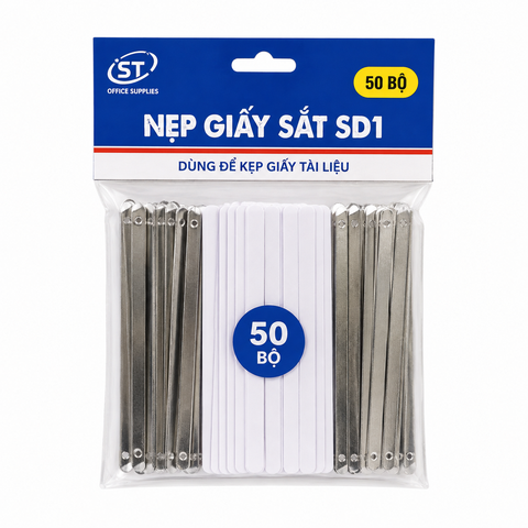 Nẹp Giấy Sắt SD1 (50 Bộ)