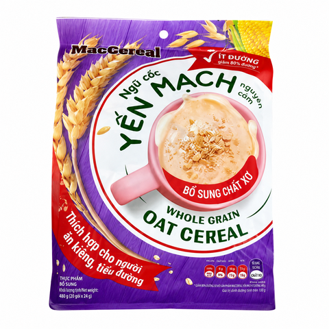 Ngũ Cốc Yến Mạch Ít Đường Maccereal (24G*20 Túi)