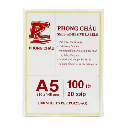 Nhãn PC A5 (100 tờ * 20 xấp)