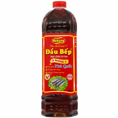 Nước Chấm Cá Cơm Đầu Bếp Nhãn Hiệu Mekong (900ML * 15 Chai)