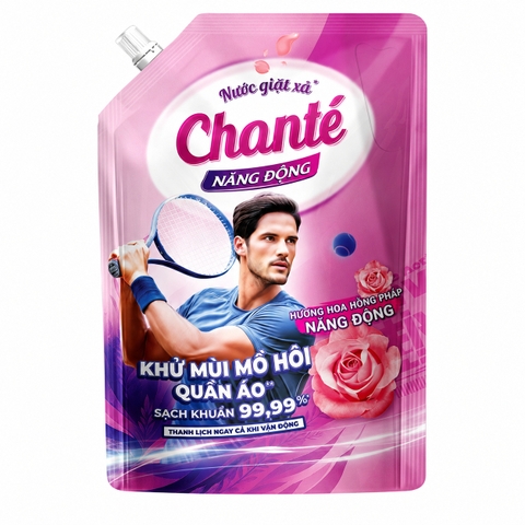 Nước Giặt Xả Chante Active (3.2kg x 4 túi)