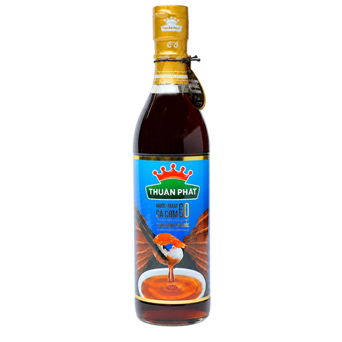 Nước Mắm Cá Cơm Thuận Phát Loại Siêu Cao Cấp 60 Độ Đạm (490Ml*12 Chai)