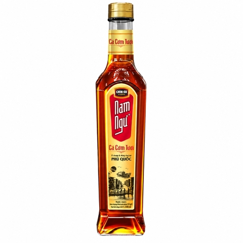 Nước Mắm Nam Ngư Cá Cơm Chai Thủy Tinh Miền Nam (500Ml*12Chai)
