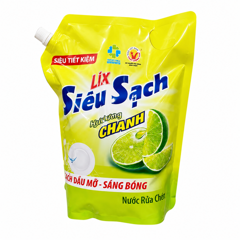 Nước Rửa Chén Lix Chanh (3,2Kg*4Túi)
