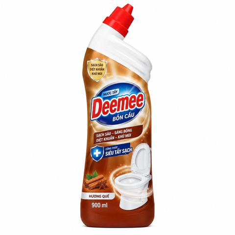 Nước Tẩy Bồn Cầu Deemee 900ml Hương Quế (12 chai/thùng)