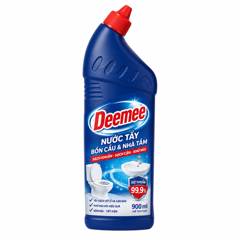 Nước Tẩy Bồn Cầu Và Nhà Tắm Deemee 900ml (3 chai/thùng)
