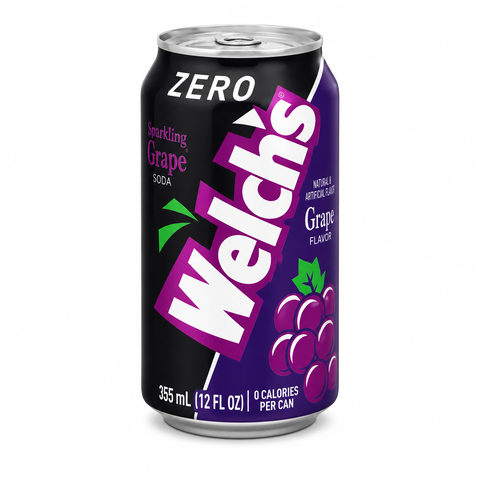 Nước Uống Có Gas Welch’s Zero Vị Nho (355ML)