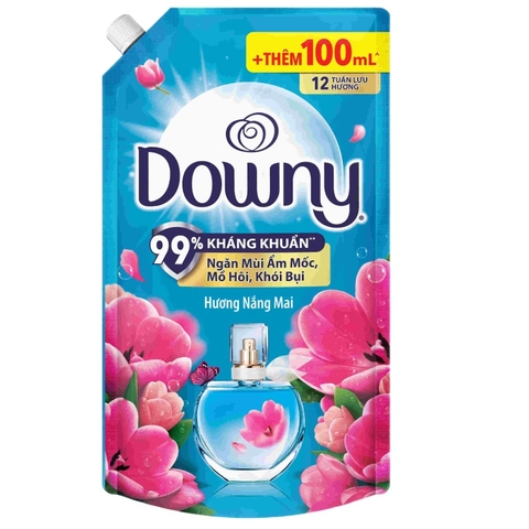 Nước Xả Vải Downy Hương Nắng Mai Dạng Túi (1,6L*9 túi )