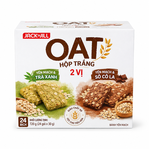 Oat Hộp Trắng 2 Vị ( Thùng 24 bịch )