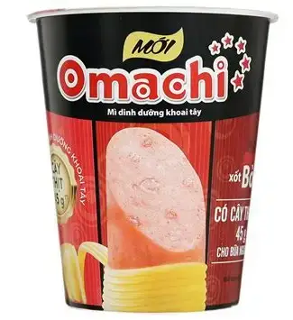 Mì Khoai Tây Omachi Xốt Bò Hầm (Có Thịt) (113G*24 Ly)