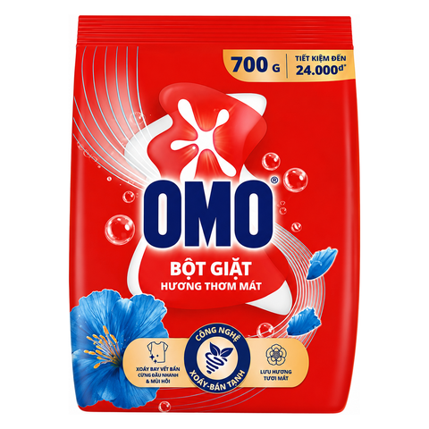 OMO Bột Giặt Đỏ Hương Thơm Mát (1.15KG * 12 Gói)