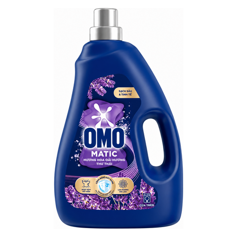 OMO Nước Giặt Máy Giặt Cửa Trước Hương Hoa Oải Hương Thư Thái (2.6KG * 4 Chai)