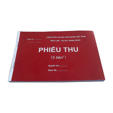 Phiếu Thu 3 Liên (150 tờ * 80 cuốn)