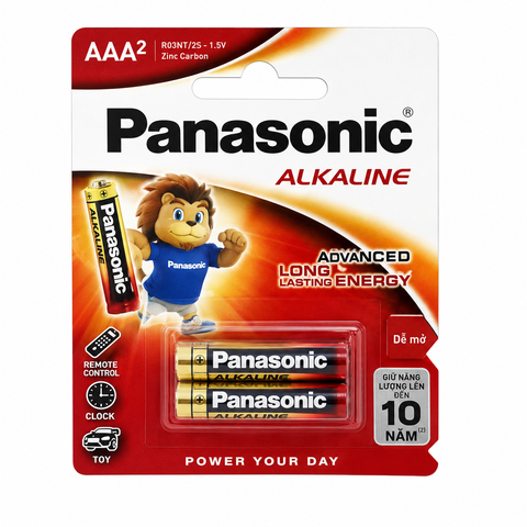 Pin Panasonic 3A Chính Hãng Alkaline LR03T/2B