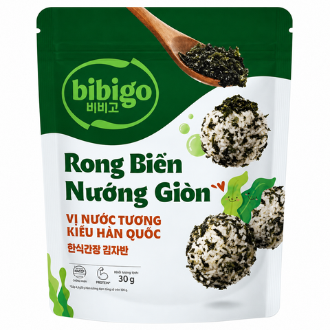 Rong Biển Giòn Nước Tương Bibigo (50G * 20 Gói)