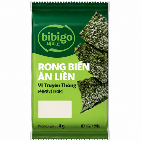 Rong Biển Truyền Thống Bibigo (4G * 72 Gói)