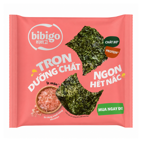 Rong Biển Vị Truyền Thống Muối Hồng Bibigo (4G * 72 Gói)