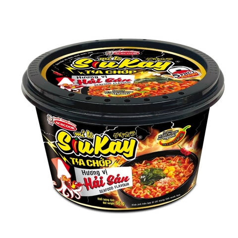 Mì Tô SiuKay Tia Chớp Hương Vị Hải Sản ( 96G*12 tô )