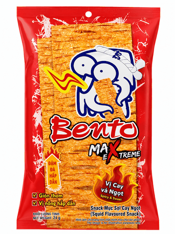 Snack Hải Sản Cay Nồng Bento (18G *12+1 Gói)